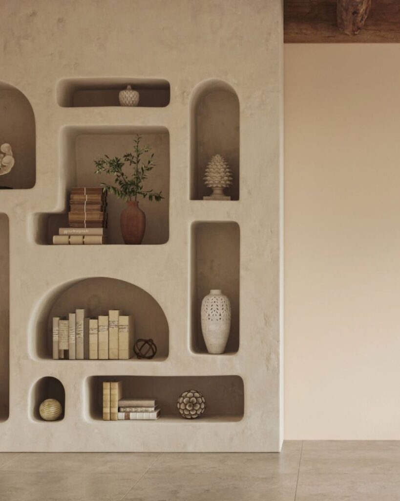 minimal studio apartment layout with simple furniture